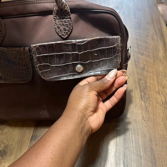 rare vibtage Longchamp Dark Brown purse - Picture 4 of 12